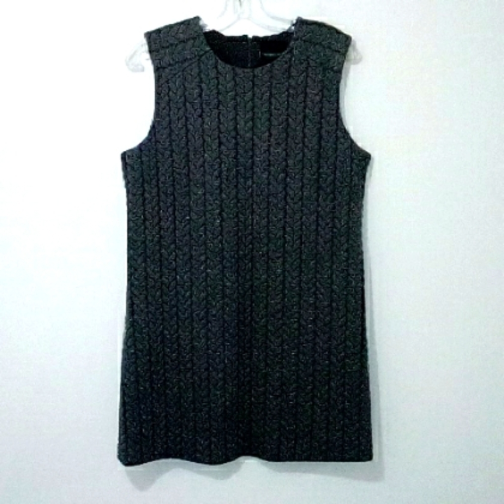 Cynthia Rowley Quilted grey sleeveless shift dress